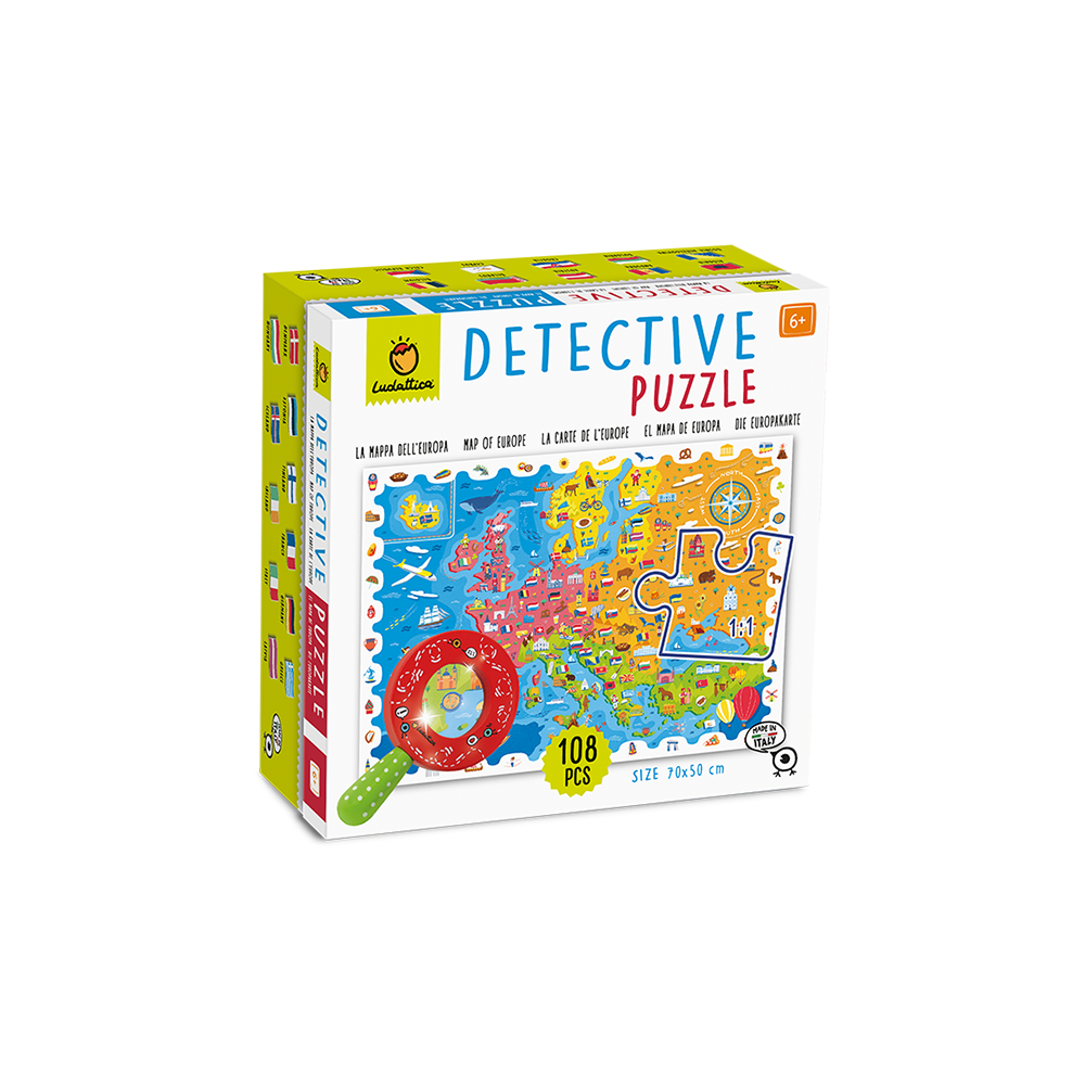 Παζλ Detective Puzzle The Map Of Europe 108ps, Ludaticca